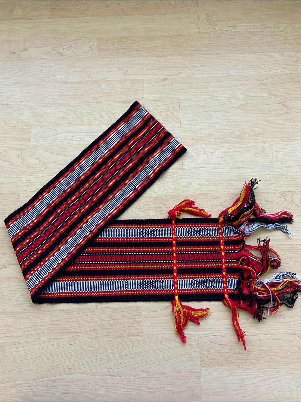 Hand Woven Reenactment Sash 75” Voyager Trapper Métis Festival Belt